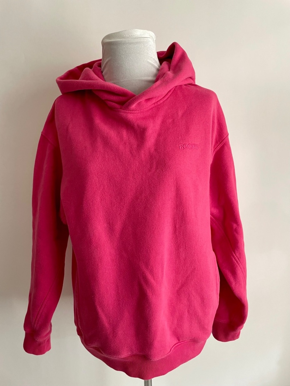 Roots Pink Kanga Hoodie Pullover  Sz 1 Organic Cotton Spring 2023